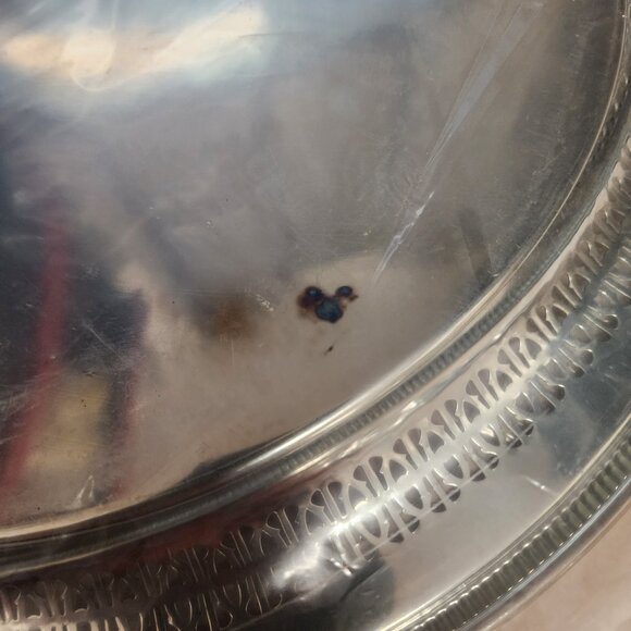 Vintage International silver company round classic design round platter NWOT - Picture 5 of 6